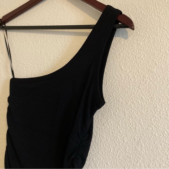 NWT L*Space Alana Black One Shoulder Bodycon Dress | Small - Picture 6 of 9